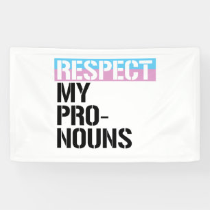 Banderoles Respectez Mes Pronoms