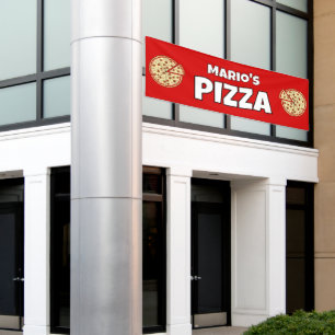 Banderoles Restaurant de pizza personnalisée