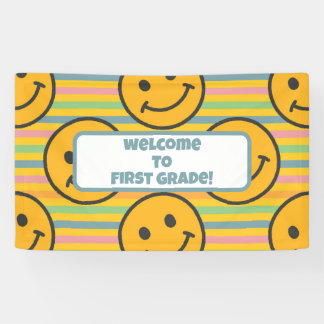 Banderoles Retour à l'école Enseignant Boho Retro