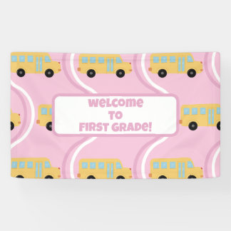 Banderoles Retour à l'école Enseignant Boho Retro