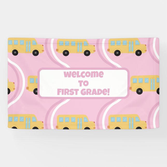 Banderoles Retour à l'école Enseignant Boho Retro (Horizontal)