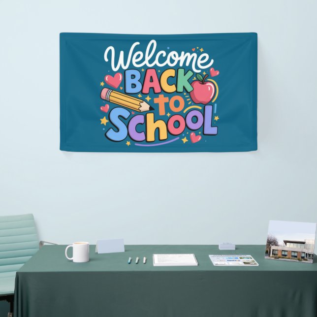 Banderoles Retour à l'école Enseignant Premier jour d'école D (Salon professionnel)