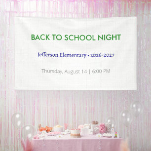 Banderoles Retour à l'école Nuit Vinyl Banner - École personn