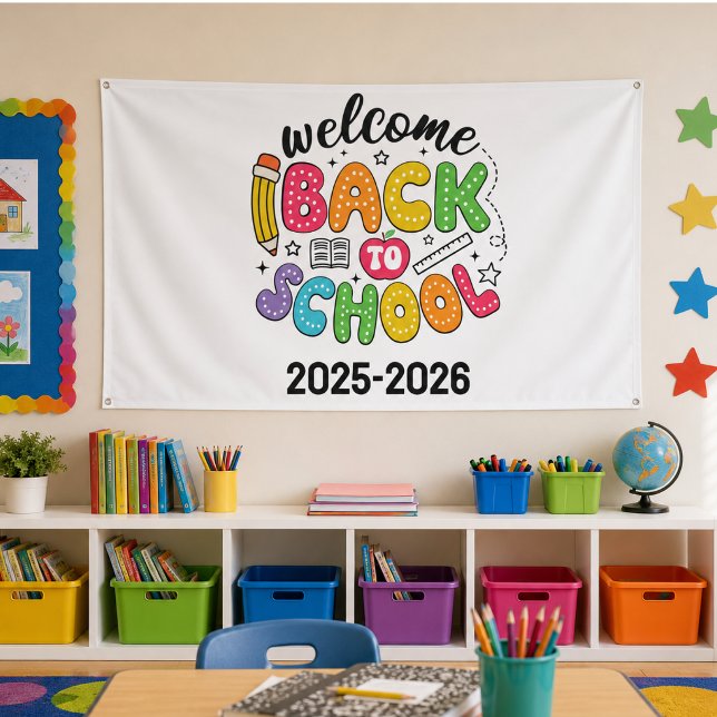 Banderoles Retour à l'école | Salle de classe (Welcome Back to School | Classroom Banner)