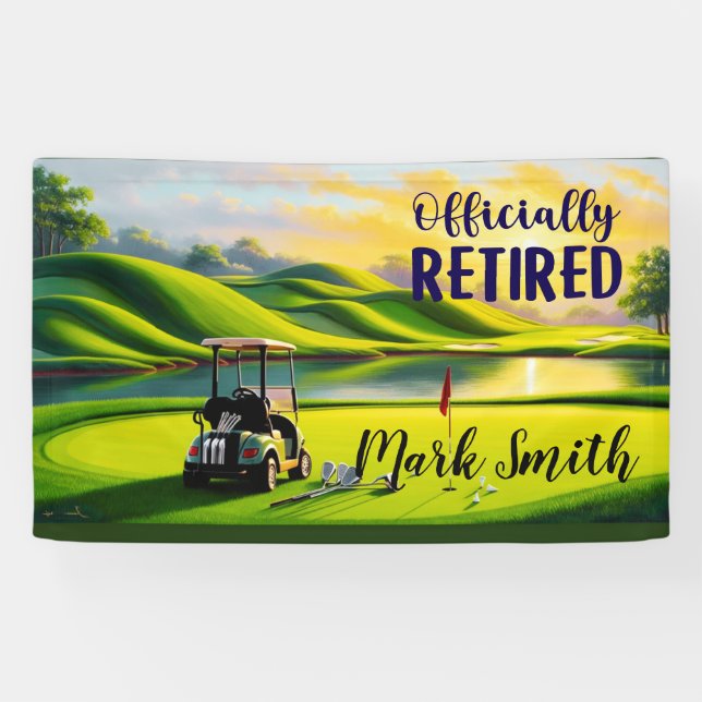 Banderoles Retraite de golf (Horizontal)