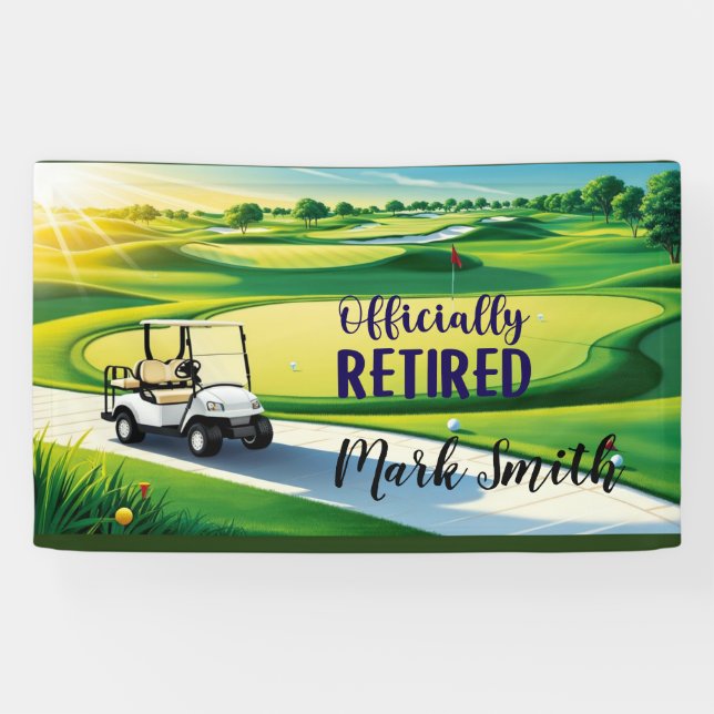 Banderoles Retraite de golf (Horizontal)