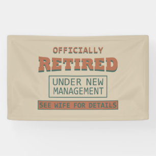 Banderoles retraité officiellement sous la nouvelle direction