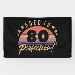 Banderoles Retro 80e Humour d'anniversaire