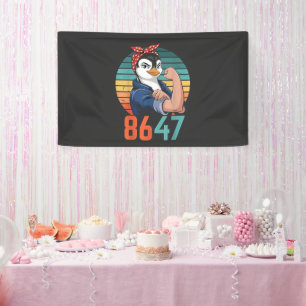 Banderoles Retro 8647 Est 2028 Pourtant Pingouin Anti Trump