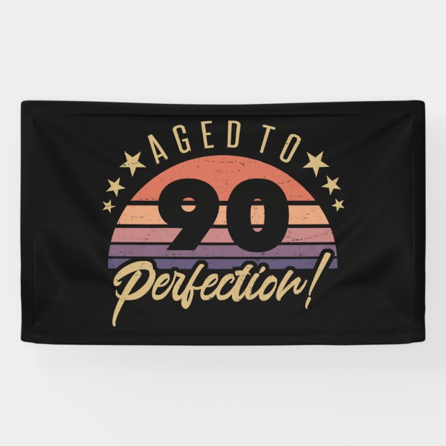 Banderoles Retro 90e Humour d'anniversaire (Horizontal)