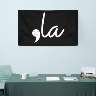 Banderoles Retro Cat Comma La Kamala Harris Pour Président 24