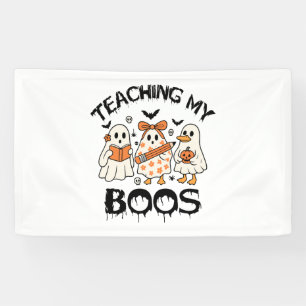 Banderoles Retro Enseigner Mes Boos Halloween