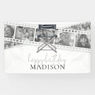 Banderoles Retro Film Strip Photos Film Adulte Anniversaire