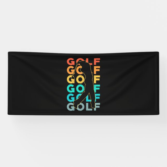 Banderoles Retro Golfer (Horizontal)