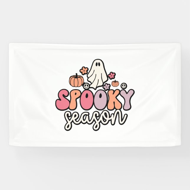 Banderoles Retro Halloween (Horizontal)