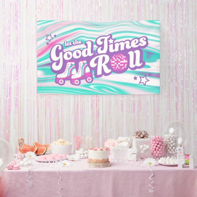 Banderoles Retro Super Roller Disco Party (Fête)