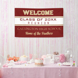 Banderoles Reunion! CUSTOMIZED Class Reunion banner