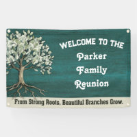 Réunion d'arbre généalogique Rustique Bienvenue