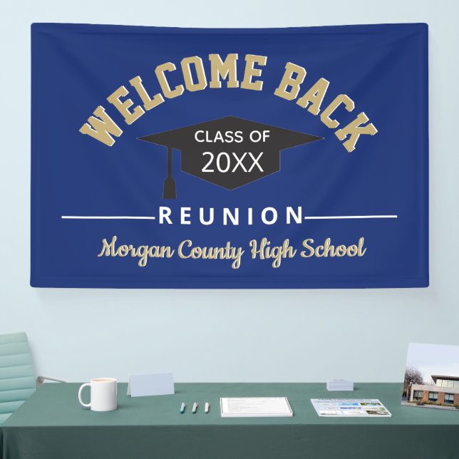 Banderoles Réunion de classe Welcome Back grand format (Salon professionnel)