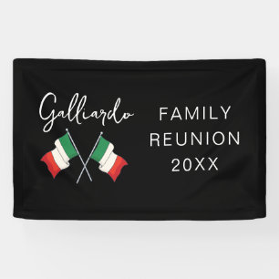 Banderoles Réunion de famille drapeau italien