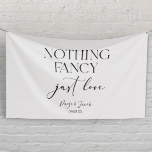 Banderoles Rien de Fantaisiste Juste un Mariage Minimaliste e
