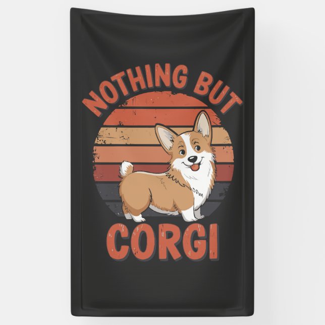 Banderoles Rien que des Corgi (Vertical)
