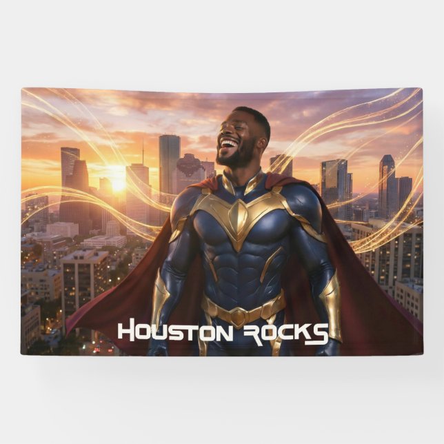 BANDEROLES ROCHEUSE DE HOUSTON - TEXAS (Horizontal)