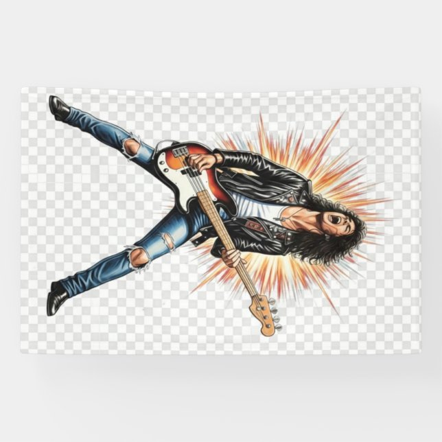 Banderoles Rock music banner (Horizontal)