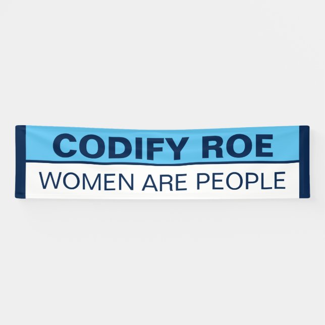 Banderoles Roevember Codify Roe Les femmes sont des gens (Horizontal)