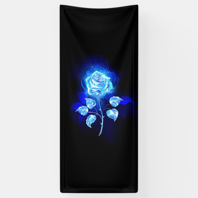 Banderoles Rose bleue brûlante (Vertical)