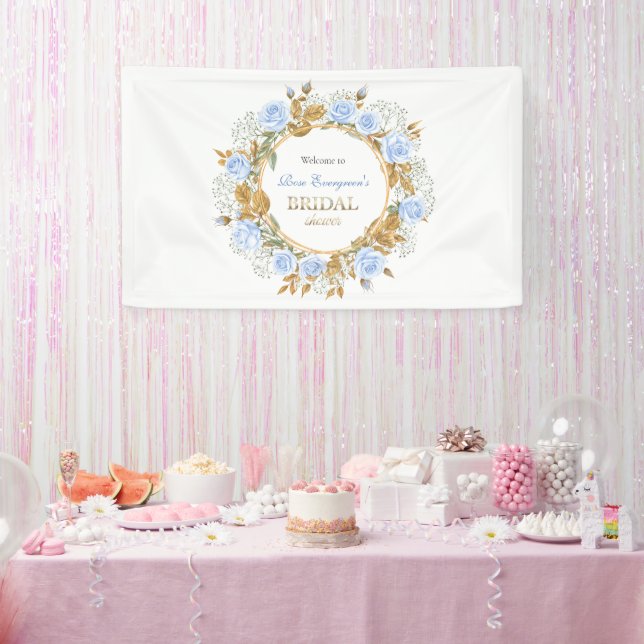 Banderoles Rose Bleue Dorée Mariage Shower (Fête)