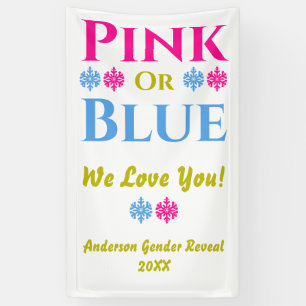 Banderoles Rose Ou Bleu, On T'Aime ! Révélation de genre