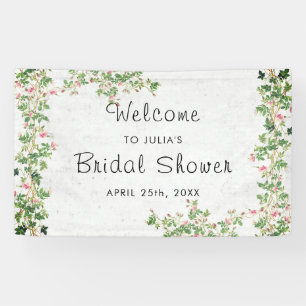 Banderoles Rose Rose Vieux Mur Vintage Style Mariage Journal