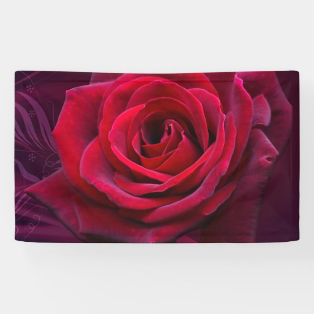 Banderoles rose rouge (Horizontal)