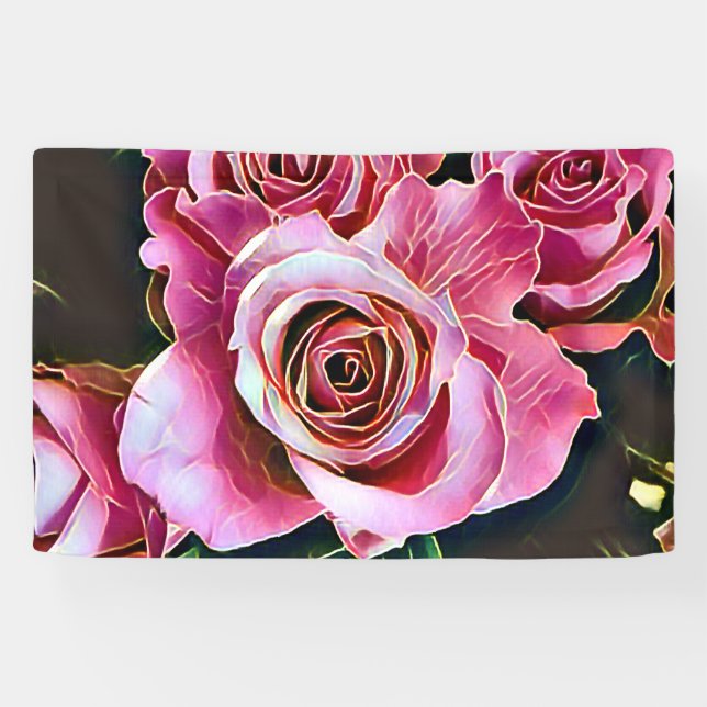 BANDEROLES ROSES ROSES ROSES (Horizontal)