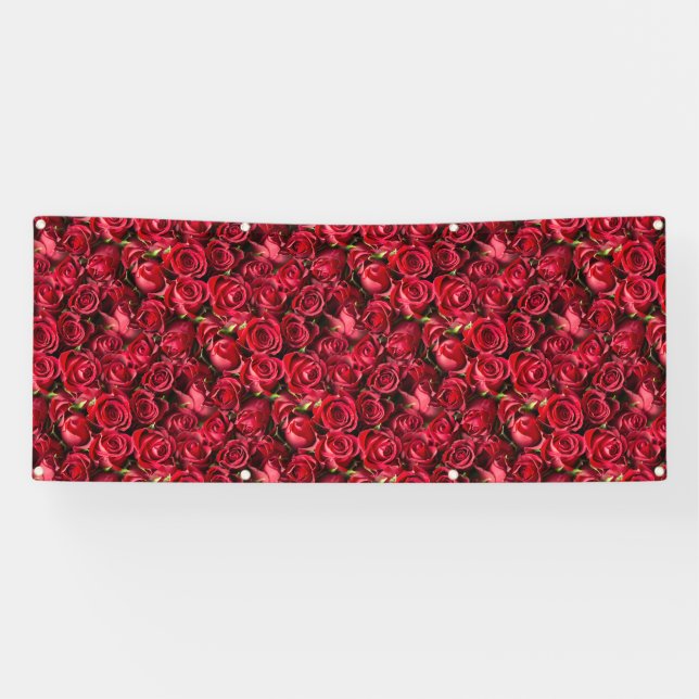Banderoles Roses rouges (Horizontal)