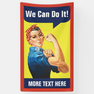 Banderoles Rosie le rivoir avec votre texte fait sur commande