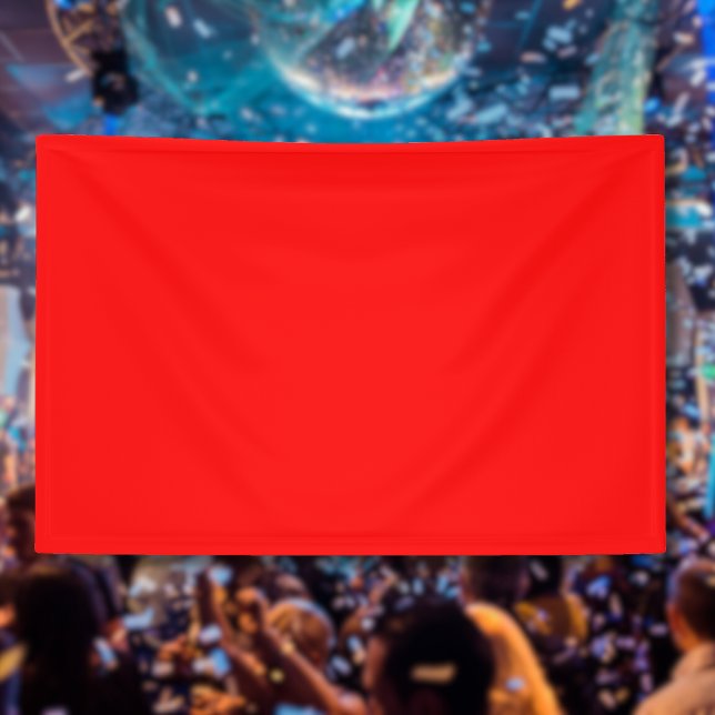 Banderoles Rouge Uni | Classique | Élégant | Tendance  (Créateur téléchargé)