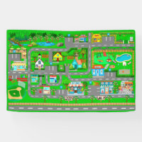 Routes de ville pour voitures 2 1/2' x 4'