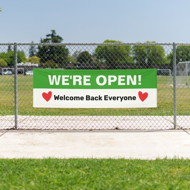 Banderoles Rouverture des coeurs pour les entreprises (En situation)