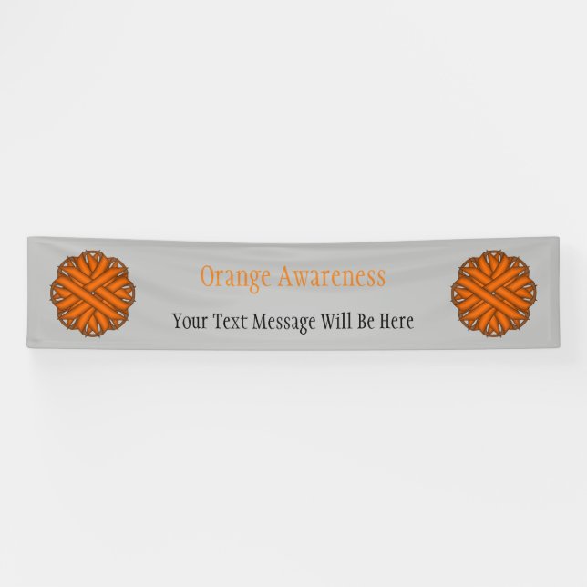 Banderoles Ruban aux fleurs orange par Kenneth Yoncich (Horizontal)