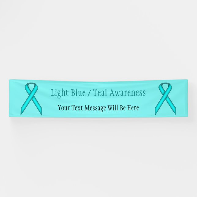 Banderoles Ruban bleu/Turquoise standard par Kenneth Yoncich (Horizontal)