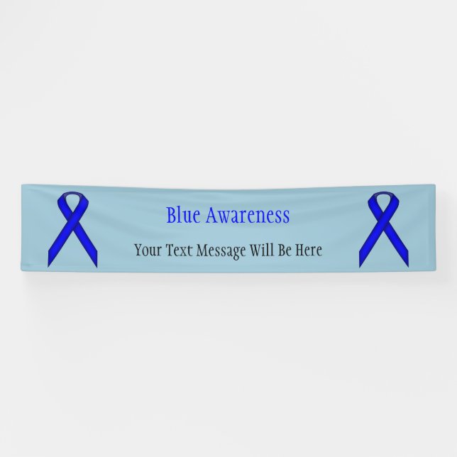 Banderoles Ruban Blue Standard par Kenneth Yoncich (Horizontal)