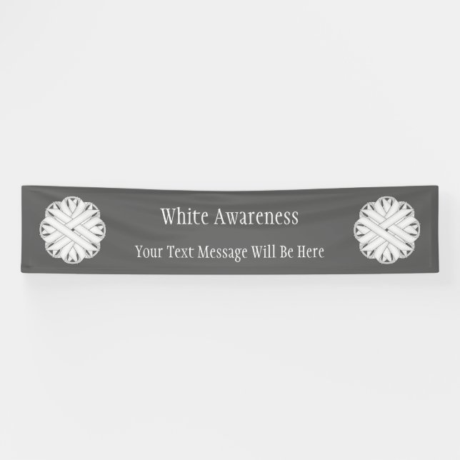 Banderoles Ruban de fleurs blanches par Kenneth Yoncich (Horizontal)