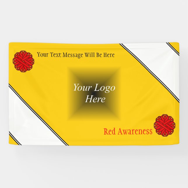 Banderoles Ruban de fleurs rouges par Kenneth Yoncich (Horizontal)