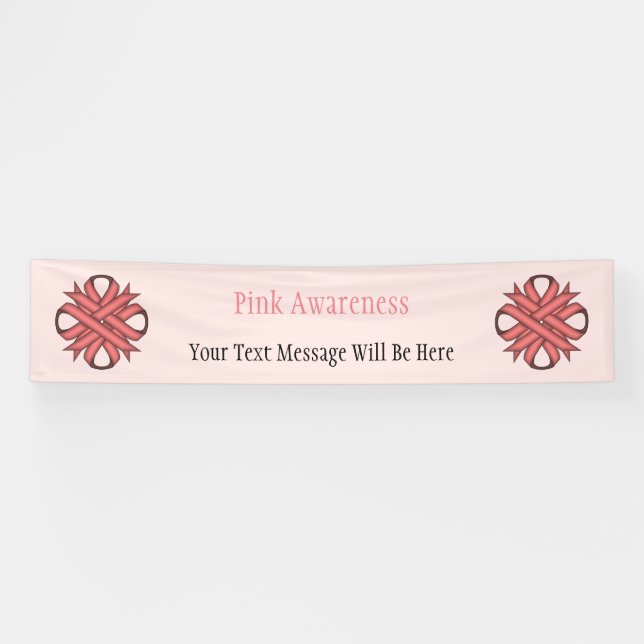 Banderoles Ruban de trèfle rose par Kenneth Yoncich (Horizontal)