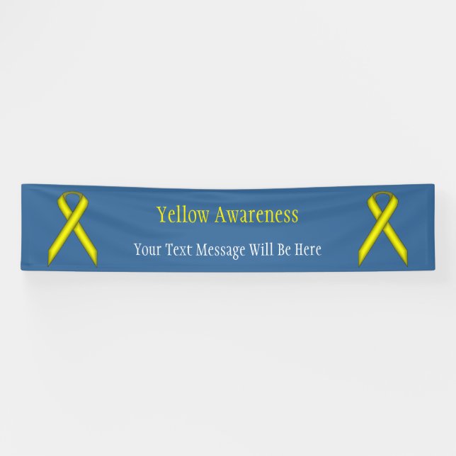 Banderoles Ruban standard jaune par Kenneth Yoncich (Horizontal)