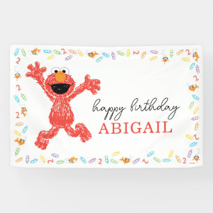 Banderoles Rue Sésame Elmo   Crayon d'anniversaire