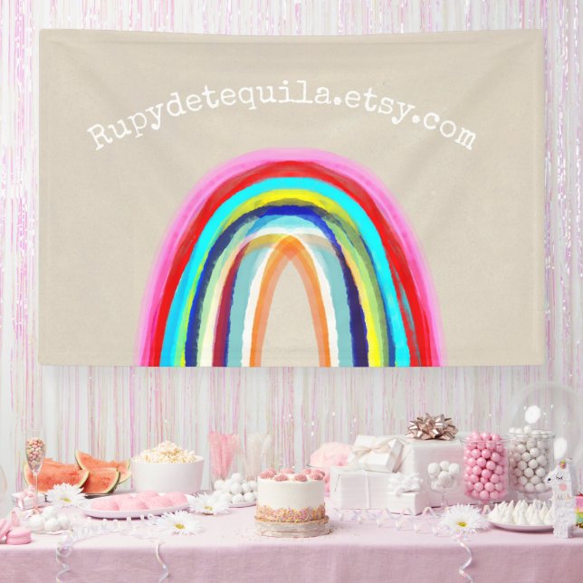 Banderoles Rupydetequila Arc-en-ciel (Fête)