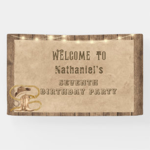 Banderoles Russe western cowboy vous voulez anniversaire